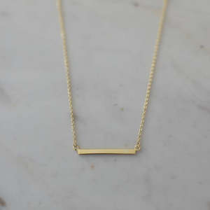 Bar Necklace - Gold