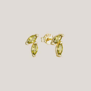Jewellery Accessories: Flourish Studs | Gold