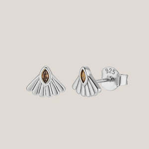 Fantail Studs - Silver