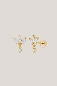Jewellery Accessories: Lotus Studs - Gold