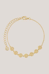 Jewellery Accessories: Daisy Chain Bracelet - Gold