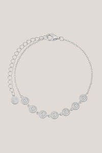 Jewellery Accessories: Daisy Chain Bracelet - Silver