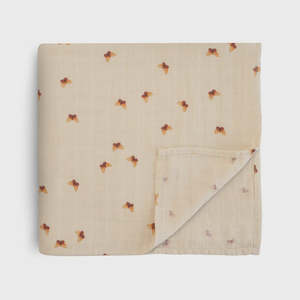 Organic Cotton Muslin Swaddle Blanket | Butterflies