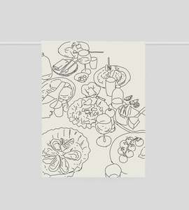 Father Rabbit | Tea Towel | Lunch