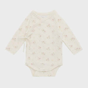 Organic Cotton Marina Bodysuit - Thelma Parchment