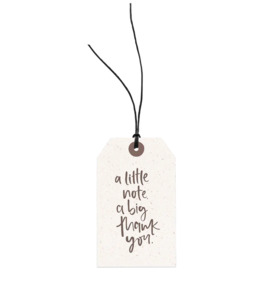 A Little Note, a Big Thank You | Gift Tag