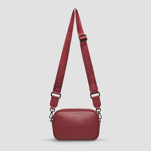Bags Wallets: Plunder Bag With Webbed Strap | Rouge