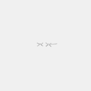 Jewellery Accessories: Micro Bow Studs | Silver