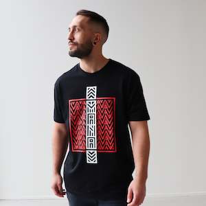 Kākahu (Clothing): Tee Shirt Black, Mana