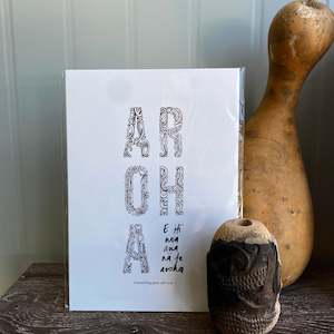 Gifts: A4 Prints, B&W - Aroha