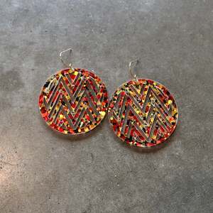 Nga Uara: Earrings Multi Glitter, Mana
