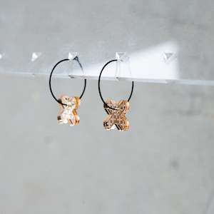 Matariki: Earrings Gold Mirror, Matariki II