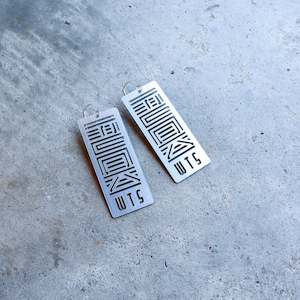 Ahau: Earrings silver, FWTS - Ahau