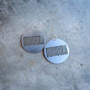Ahau: Earrings Silver, AHAU II