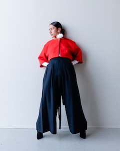 1. Wāhine _ TE PŌ - Black Wrap pants