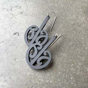 Earrings Black, Mangopare I