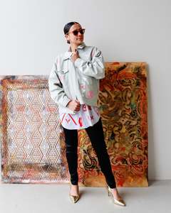 1. Tāwharau Collection vIII _ Aroha JACKET - Green #147