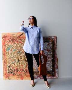 1. Tāwharau Collection Vol. V_ Mana Motuhake SHIRT - Blue #184