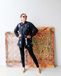 All: 1. Tāwharau Collection Vol. V _ Aroha SHIRT - Black #181