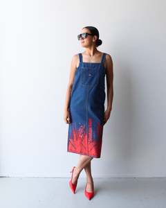 1. Tāwharau Collection Vol. VI_ Mana Motuhake DRESS - Denim #210