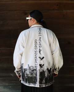 1. Tāwharau Collection Vol. VI_ Mana Motuhake JACKET - White #227