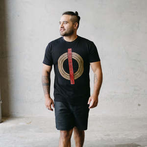 Clothes: Tee shirt, Black - Ko Au Tēnei