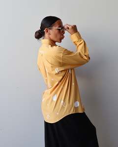 1. Tāwharau Collection Vol. VII_ Te Ao Marama SHIRT - Mustard Gingham #240