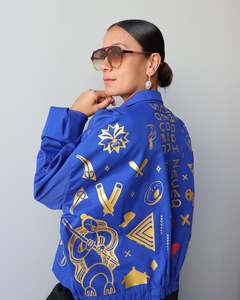 1. Tāwharau Collection Vol. VII_ Tino JACKET - Blue #254