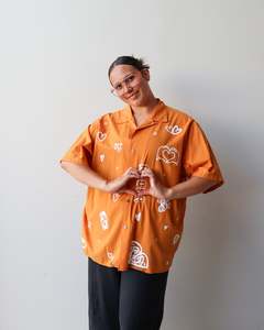 1. Tāwharau Collection Vol. VII_ Aroha SHIRT - Orange #271