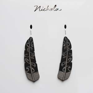 Earrings Black, Te Raukura