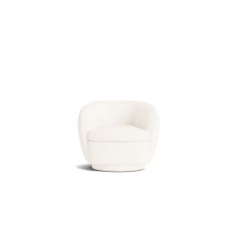 Products: Cobble swivel armchair in coda fabric white