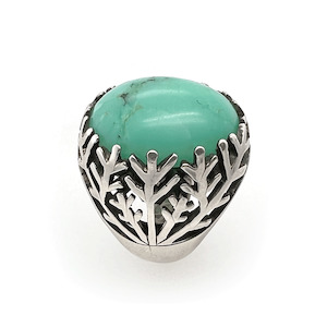 Custom One Off Silver Designs: Crysoprase Snow Queen Ring #3