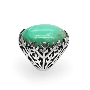 Crysoprase Snow Queen Ring #2