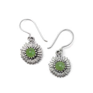 Homeland: Pounamu Daisy earrings