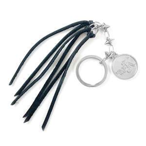 Christmas Gifts Under 100: Mexican Skull Leather Tassel NVK Keyring
