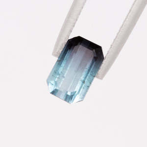 Blue Fade Bi-Colour Tourmaline Octagonal Step cut 1.63 carat