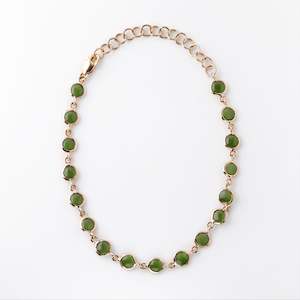 Pounamu Continuum Bracelet in 9 carat Gold