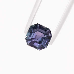 Steel Blue Tanzanite Asscher Step cut 2.26 carats