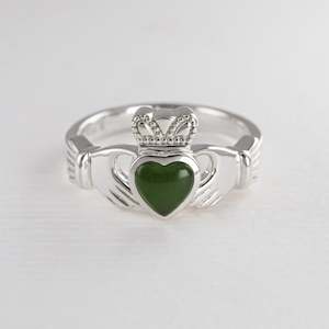 Pounamu Claddagh Ring