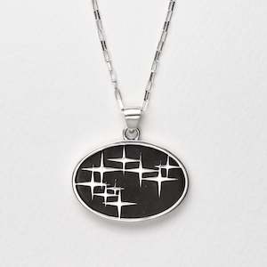 Matariki Pendant in Black Pounamu