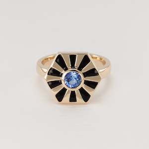 Sapphire Eye of Tutankhamun Ring