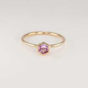 Semi Precious Stones: Mauve Sapphire Tiny Treasure Ring
