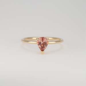 Peach Sunset Malaya Garnet Tiny Treasure Ring