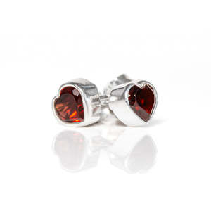 Crimson Crush Garnet Studs