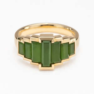 Products: Pounamu Hall of Mirrors Gold Ring