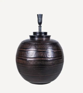 lamp base hammered large