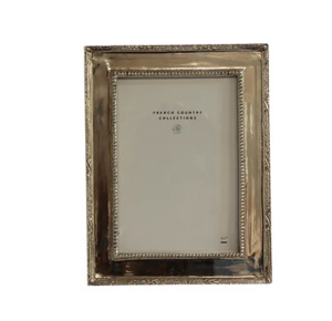 Frames: photo frame nickel beaded 6x8