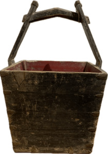 antique wooden baskets