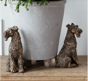 scottie dog pot stand set 3