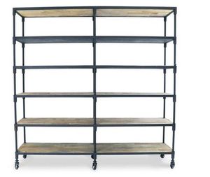bookshelf industrial metal